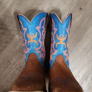 Youth Twisted x Boot Company Square Toe Cowboy Boots Size 5M
